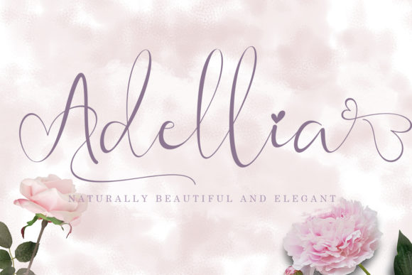 Adellia Font: Elegant Script for Makers
