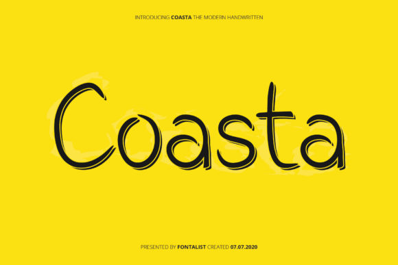 Coasta: A Handwritten Font for Modern Web Design
