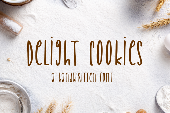 Delight Cookies: A Sweet Handwritten Font for Branding