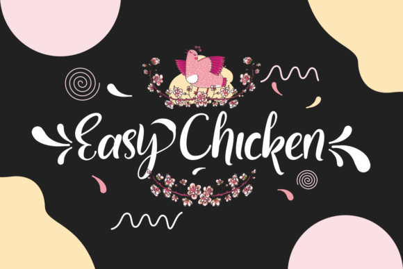 Easy Chicken: A Handwritten Font for Modern Web Design
