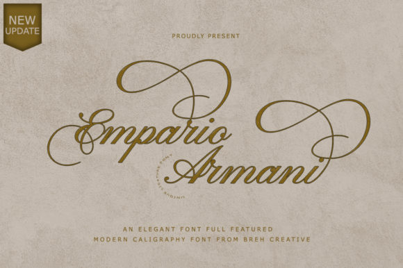 Empario Armani: A Graceful Script Font for Editors