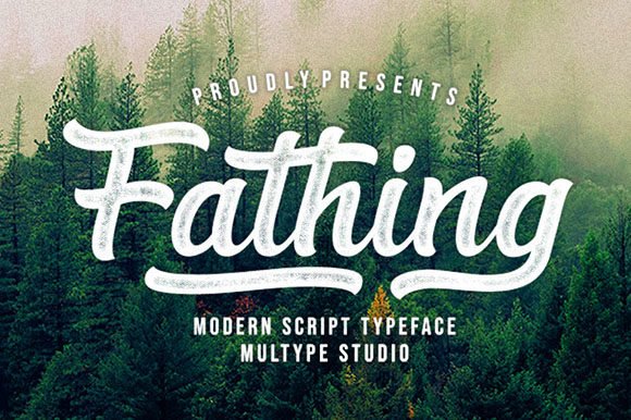Fathing Typeface Review: A Modern Script for Branding