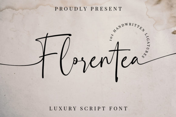 Florentea Font: Elegant Script for Makers