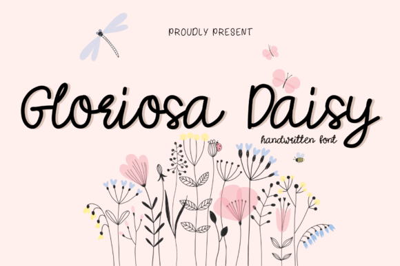 Gloriosa Daisy: A Handwritten Font for Editorial Design