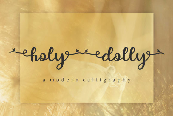 Holy Dolly: A Handwritten Font for Small Business Branding