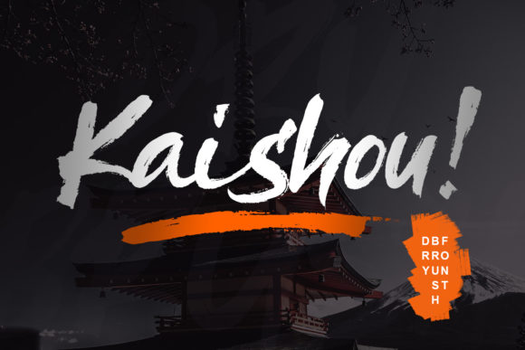 Kaishou: A Versatile Dry Brush Typeface for Modern Brands