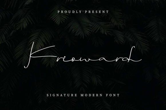 Krisward: A Handwritten Font for Editorial Design