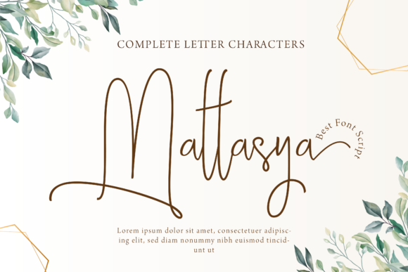 Mattasya: The Script Font That Elevates Brand Identity