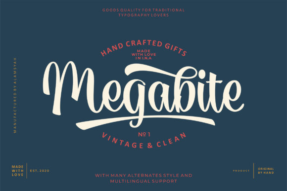 Megabite: A Handwritten Font for Modern Branding