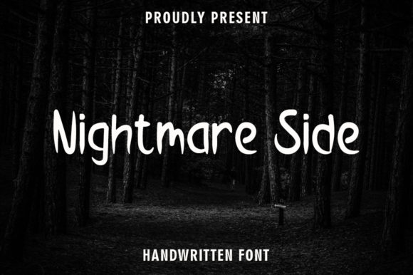 Nightmare Side Font: Authentic Handwritten Style
