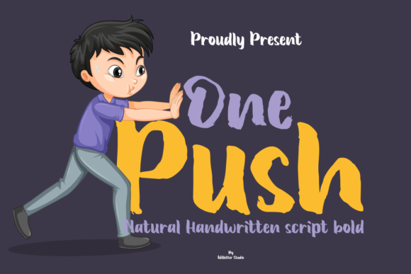 One Push: A Chunky Handwritten Font for Bold Campaigns