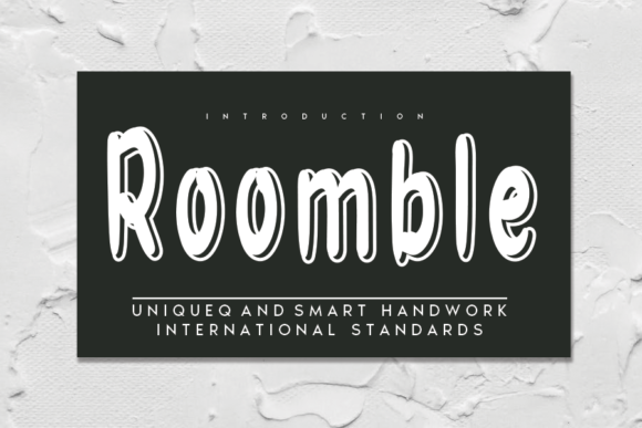 Roomble: A Handwritten Font for Digital Design