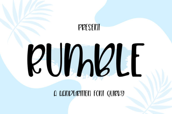 Rumble: A Handwritten Font for Modern Web Design