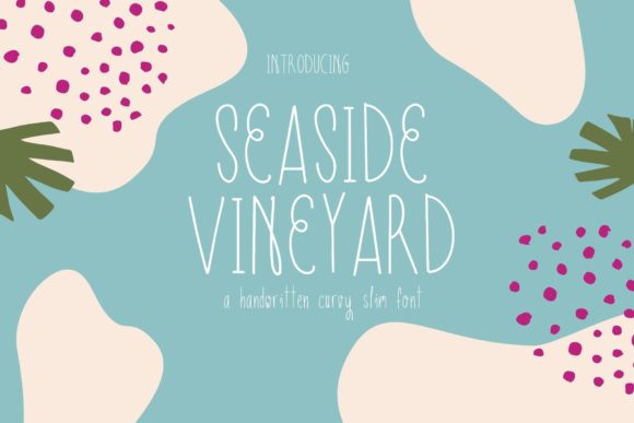 Seaside Vineyard: A Handwritten Font for Web Design
