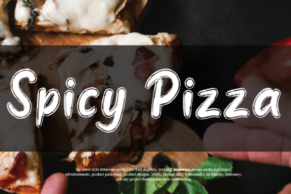 Spicy Pizza: A Handwritten Typeface for Modern Editors