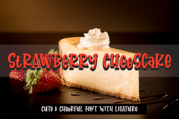 Strawberry Cheesecake: A Handwritten Font for Editorial Design