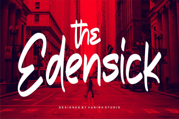 The Edensick: A Handwritten Font for Modern Web Design