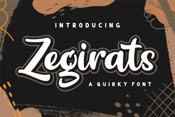 Zegirats: A Handwritten Typeface for Modern Editorial Design
